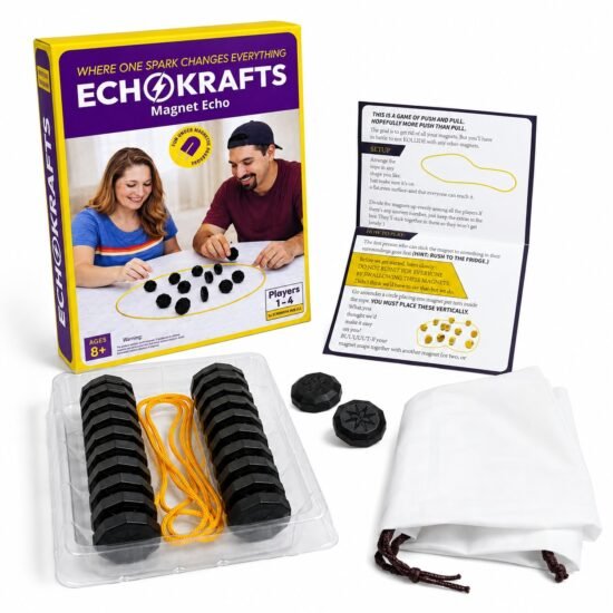 ECHOKRAFTS Magnet ECHO Magnetic Chess Game with String, Strategy Board Game, Ages 8+