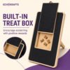 Dog Nail Scratch Board Wooden – Foldable Stand with 2 Extra self adhesive Sheets