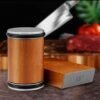 ECHOKRAFTS Rolling Knife Sharpener Kitchen Knife Sharpening Tool with 15 and 20 Degree Guides